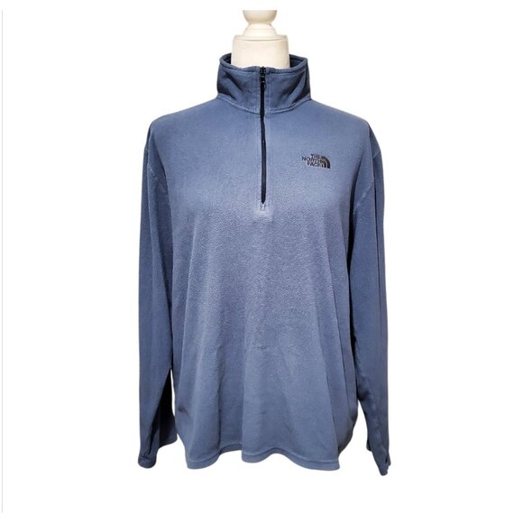 The North Face Fleece Sweater Mens Medium Half Zip Long Sleeve Outdoor Hiking - Picture 1 of 13